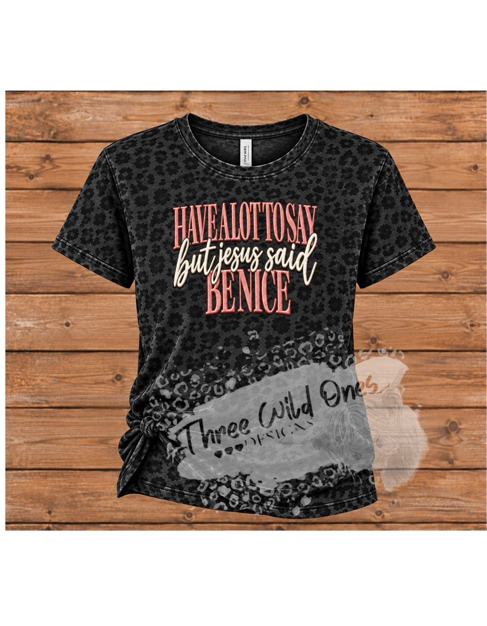 Leopard Jesus Shirt – Three Wild Ones Designs